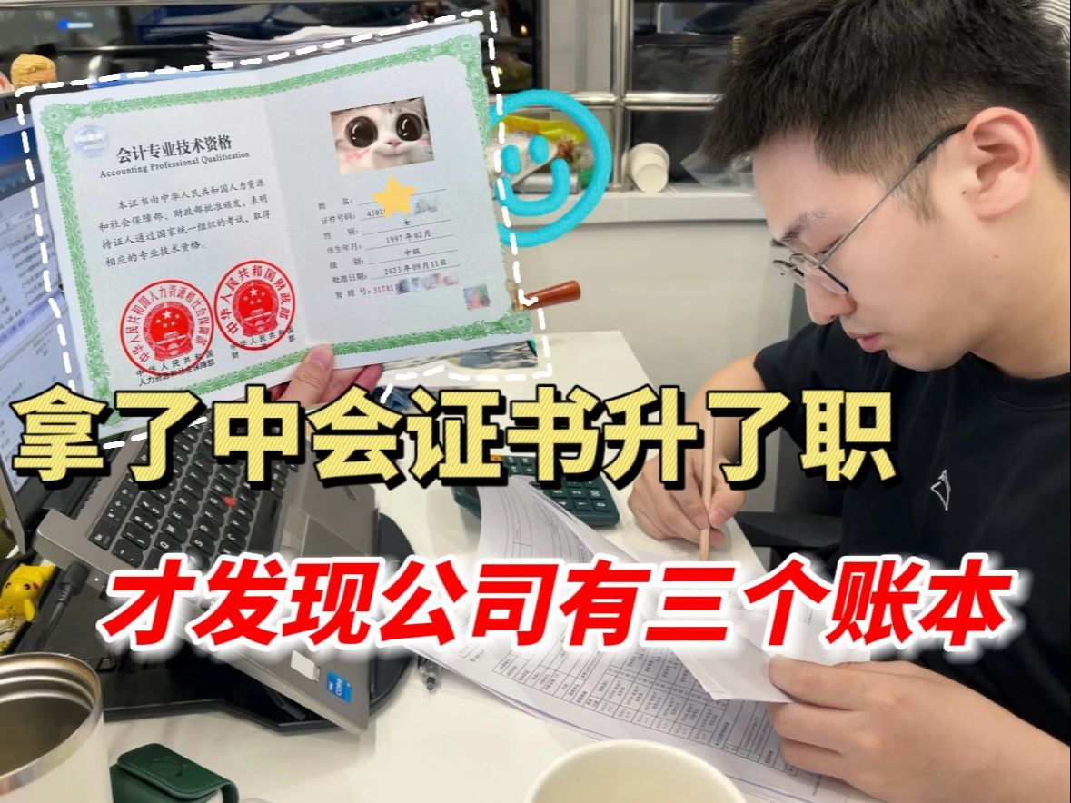 考完了中会,不仅从一个挂职小会计升到了财务主管,还知道了公司原来一共有三个账本...哔哩哔哩bilibili