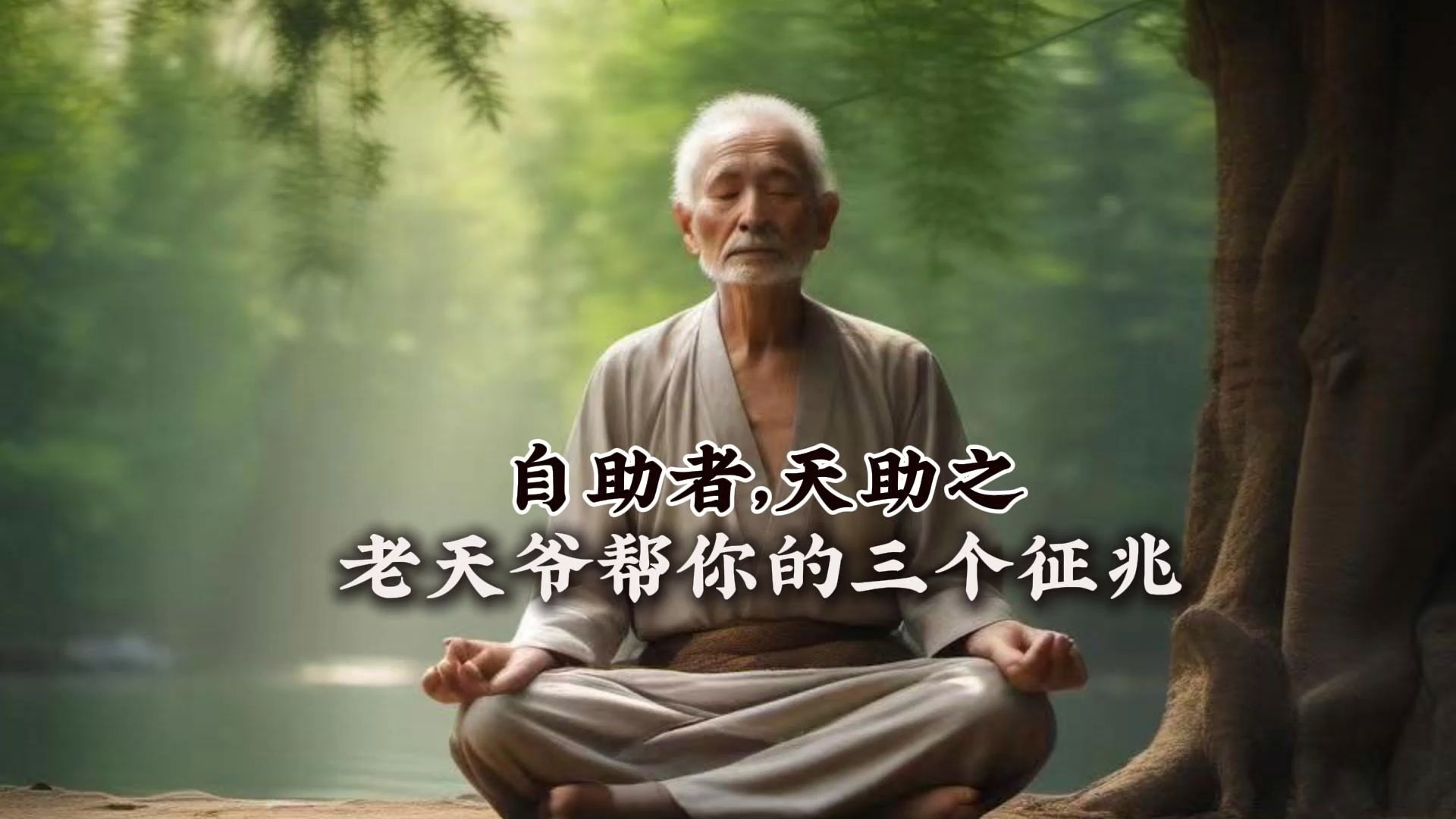 [自助者,天助之]你尽管努力,剩下的交给天意,出现这三个征兆,说明老天