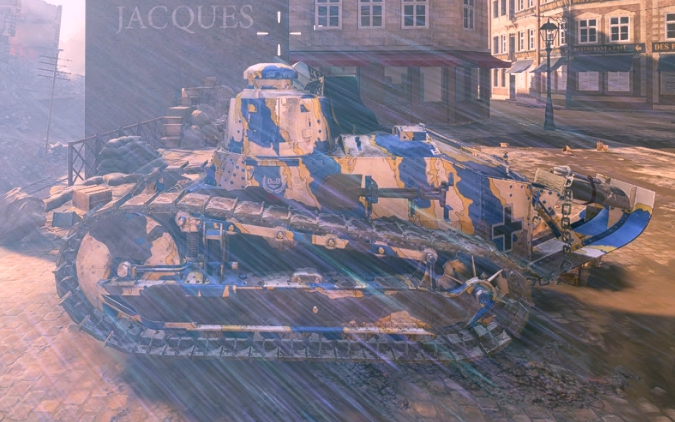 战地1亚眠1000轻坦ft17雷诺一局一星