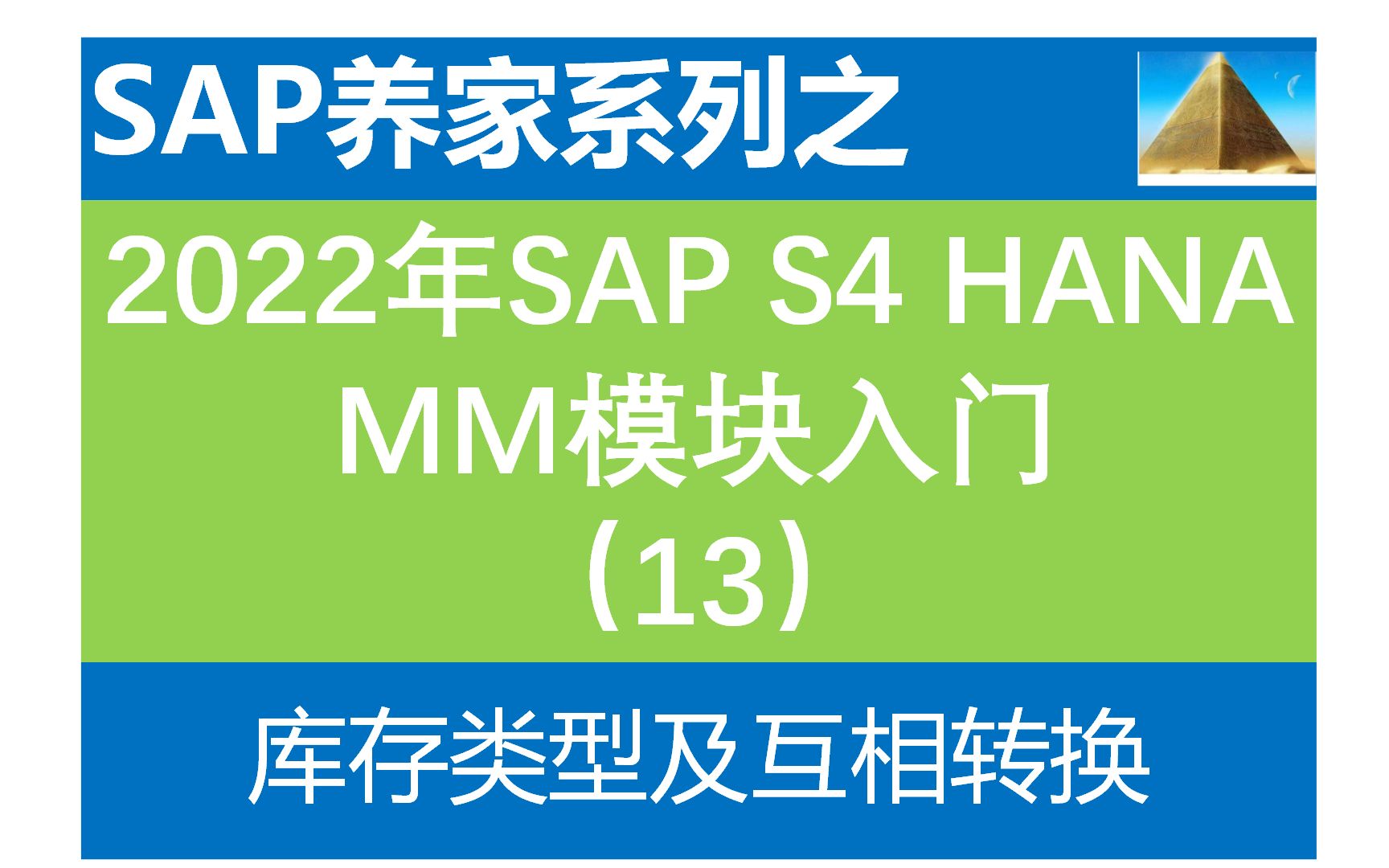 2022年S4 HANA MM入门13 库存类型及互相转换 SAP FICO SAP ABAP SAP SD SAP MM SAP入门 SAP学习 SAP顾问哔哩哔哩bilibili