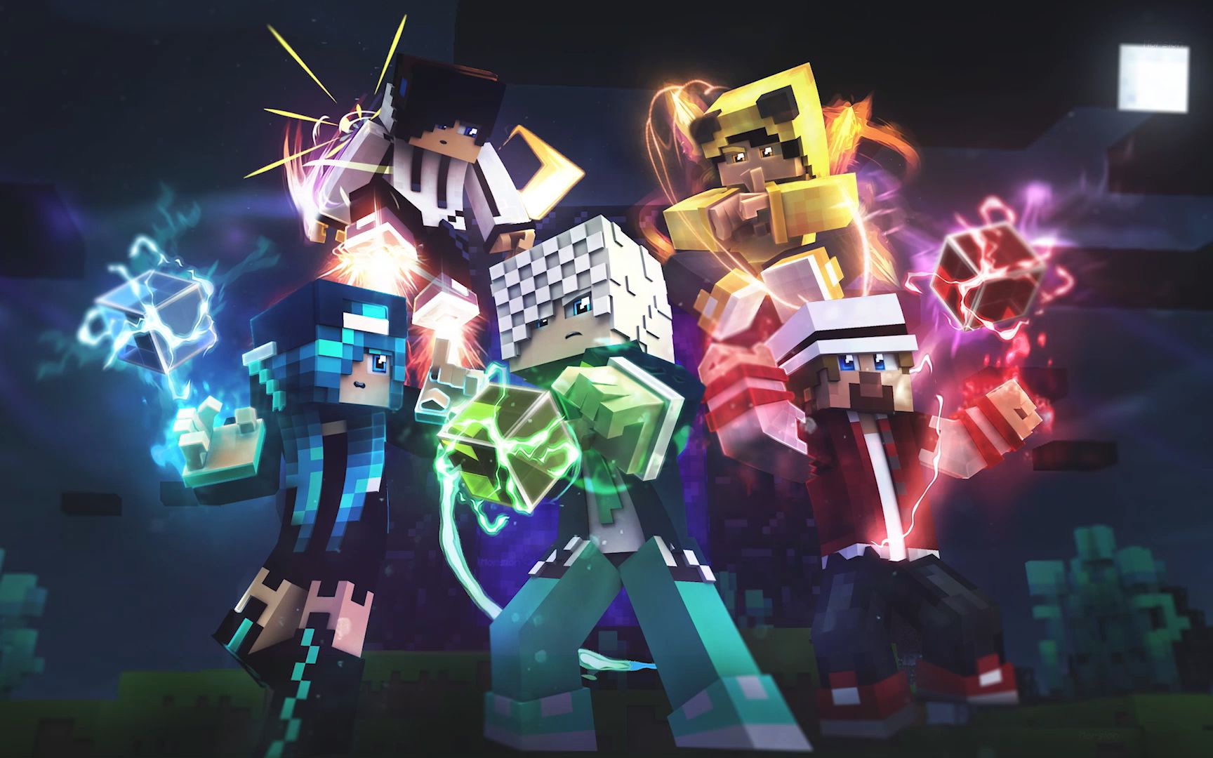 【默橙】用我的世界的方式打开超能学院#speedart
