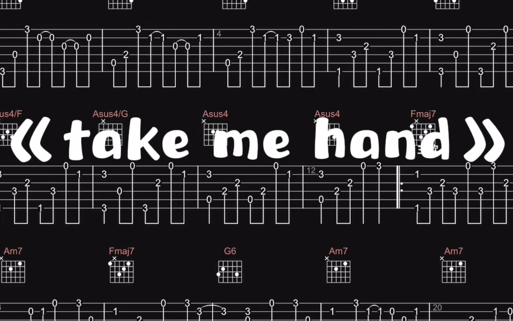 [图]【吉他谱】《take me hand》