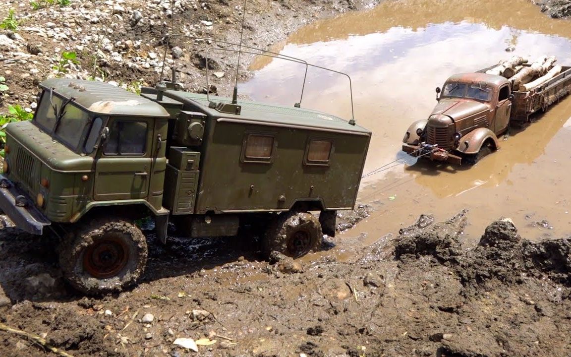 【rc遥控分享】泥泞路线大挑战!1948念kr11复古卡车能否挑战成功?