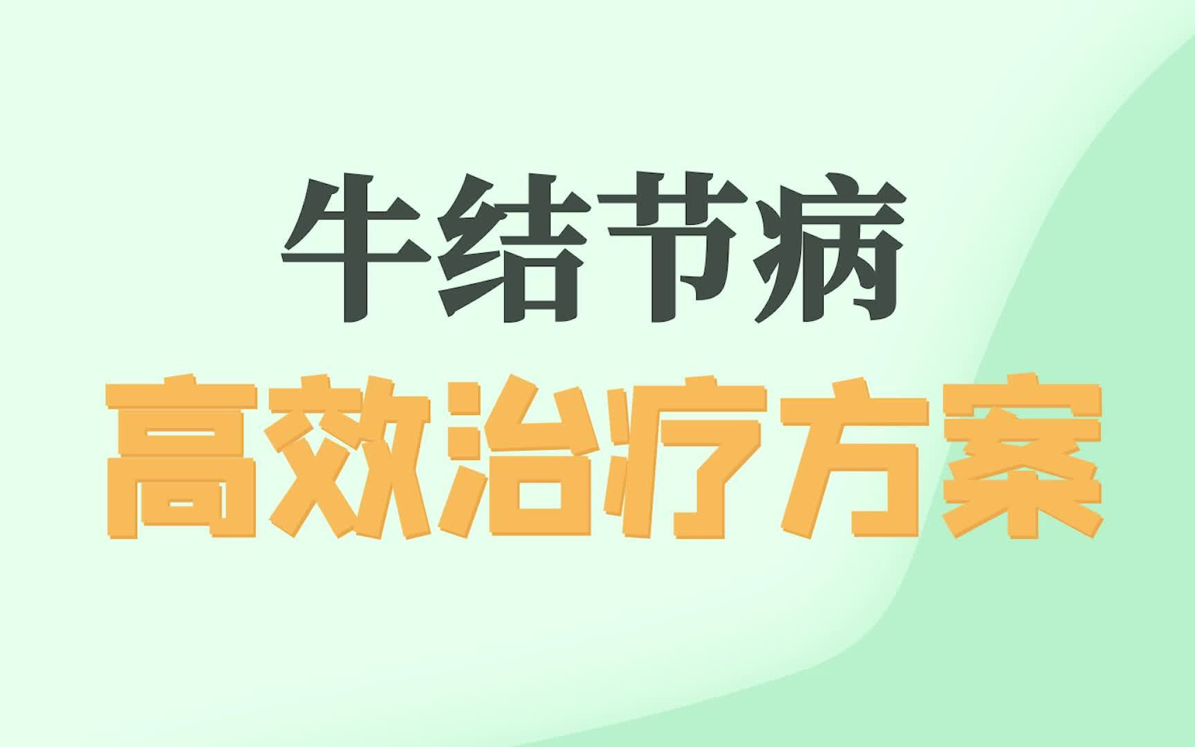 牛结节病高效治疗方案牛结清哔哩哔哩bilibili