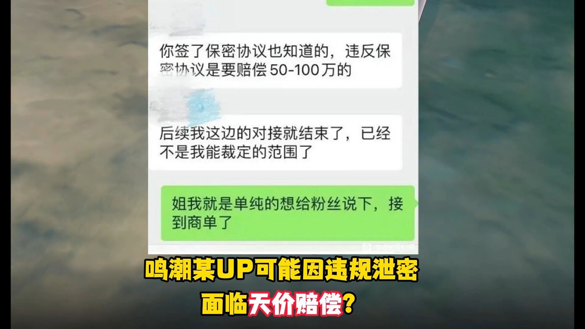 【鸣潮】椿泄密?天价赔偿的商单你见过嘛游戏杂谈