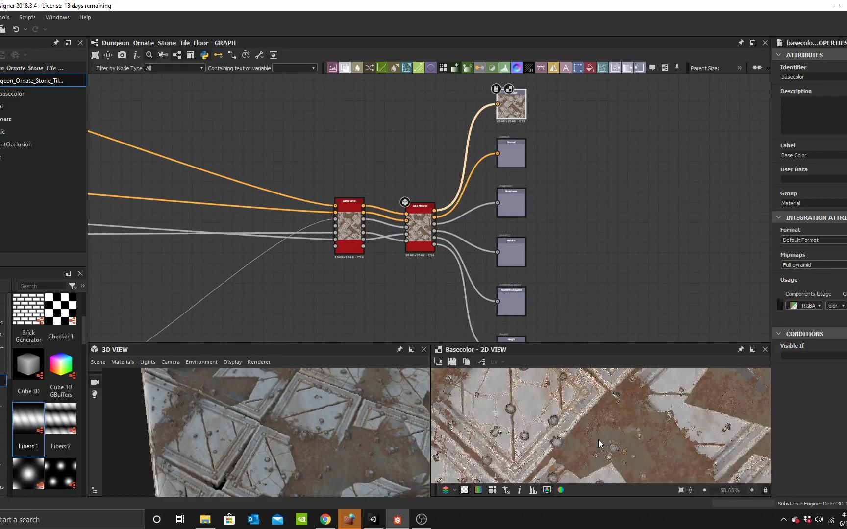 SD教程 Substance Designer 地牢石砖地板材质贴图制作哔哩哔哩bilibili