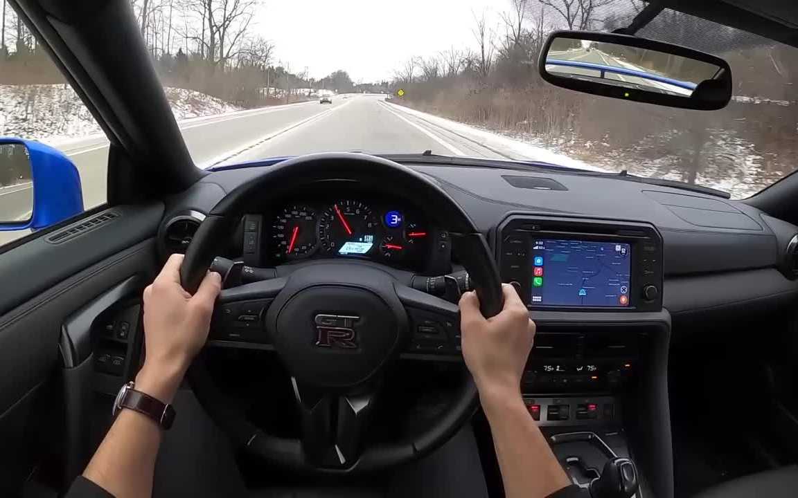 日产gtr第一视角试驾暴力驾驶【我要买鸡踢鸭】