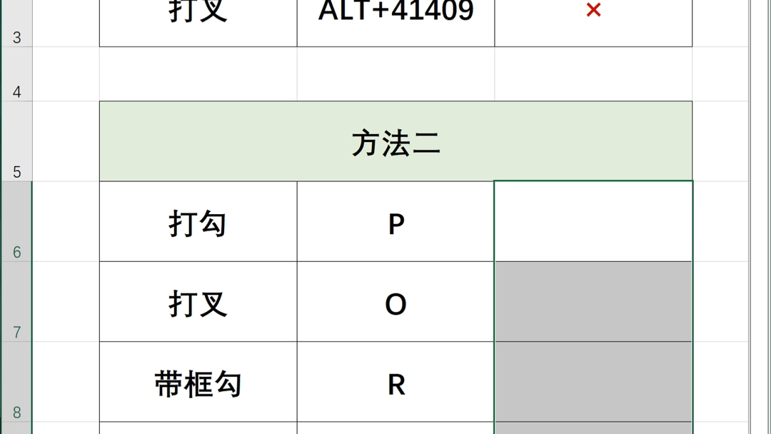 打勾打叉的两个方法哔哩哔哩bilibili