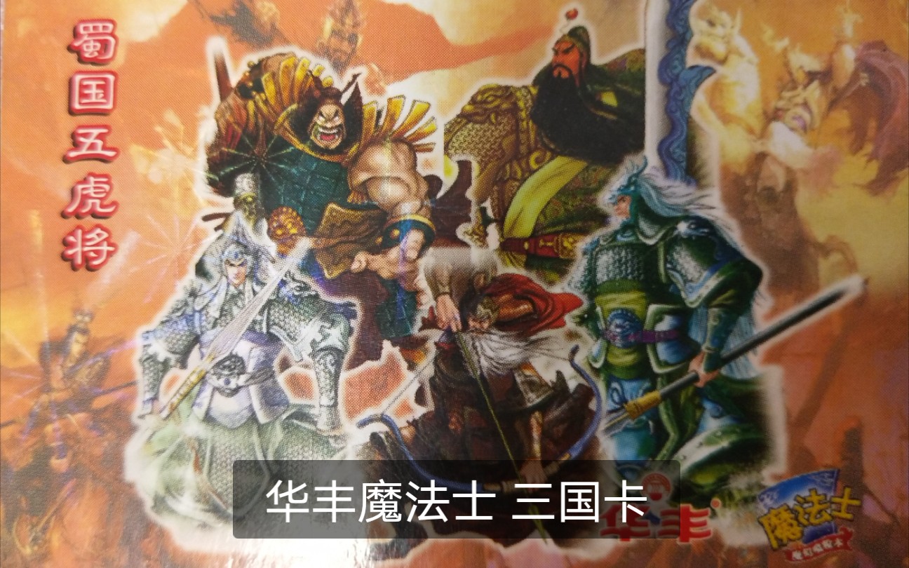 那些年吃过的干脆面系列之华丰魔法士三国卡
