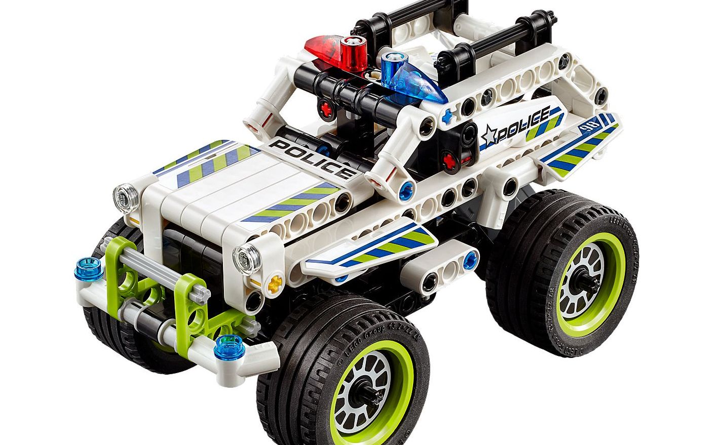 乐高lego42047科技机械组警察拦截冲锋车回力车2016速拼评测