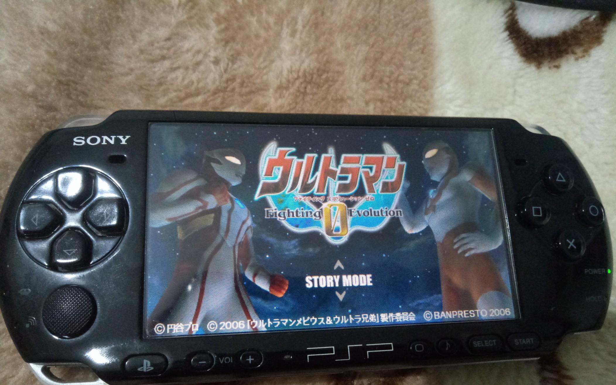 活动作品psp实机游玩奥特曼格斗进化0雷欧vs梦比优斯