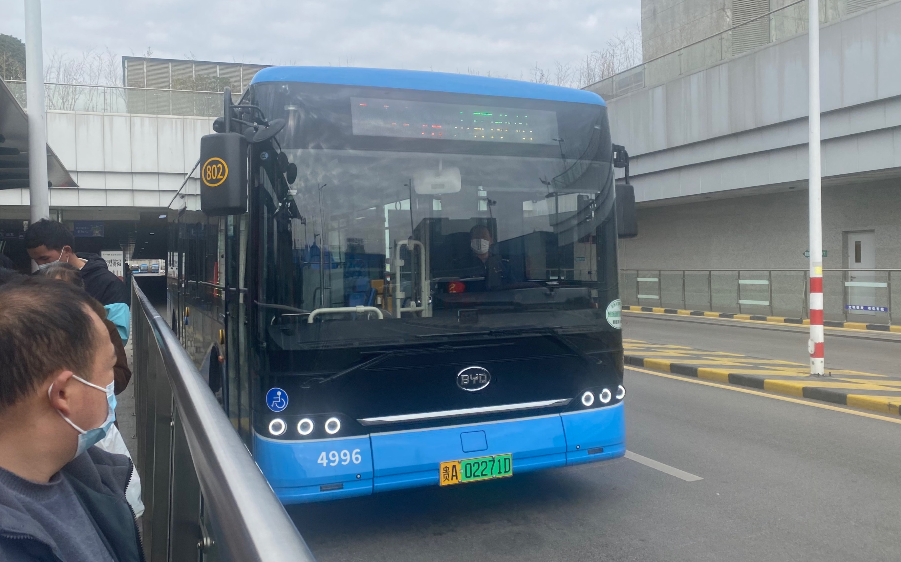 贵阳公交802路,贵阳北站-清镇客车站,全程侧展,第一视角pov,原声原速