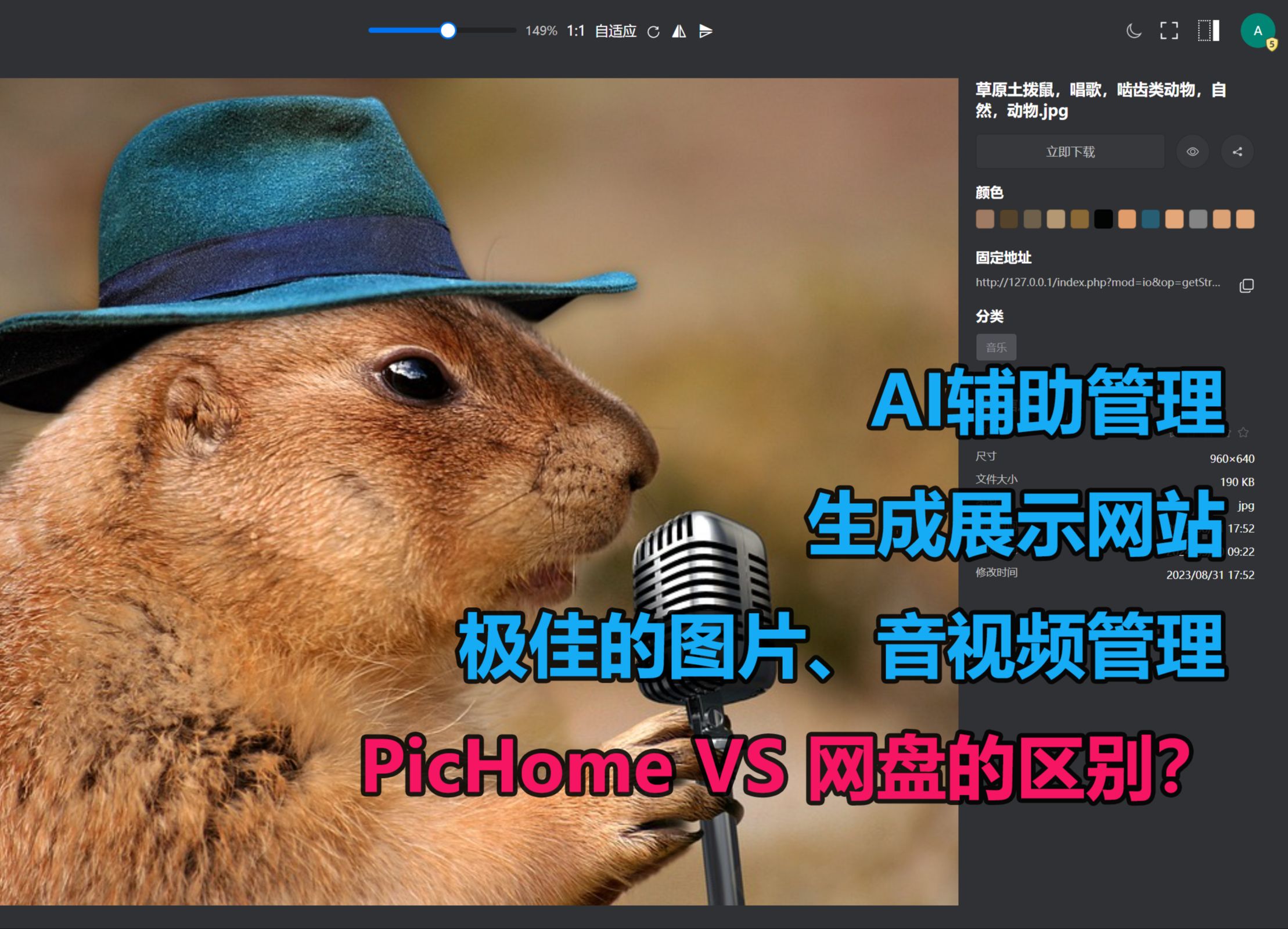 PicHome和别的网盘有什么不同?极佳的图片、音视频管理;AI辅助管理;素材库能生成展示网站哔哩哔哩bilibili