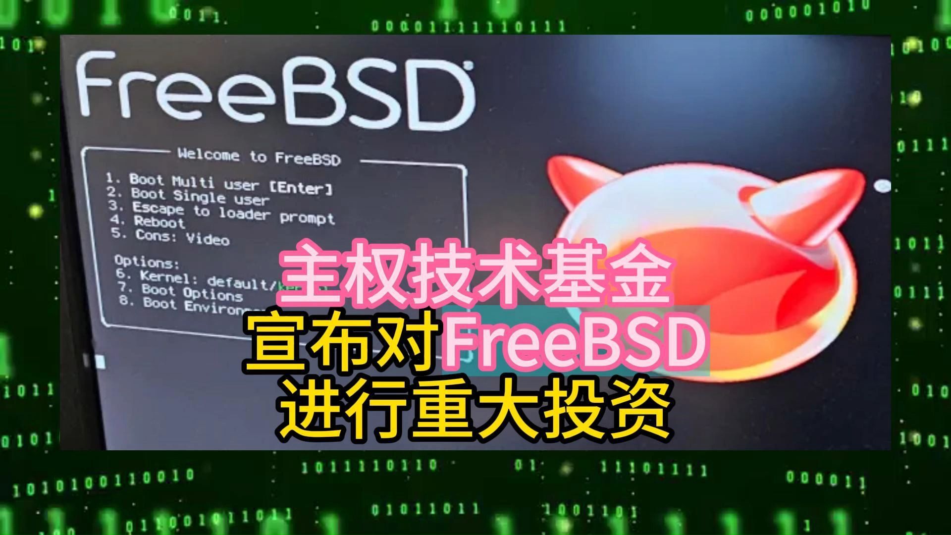 主权技术基金宣布对FreeBSD进行重大投资哔哩哔哩bilibili