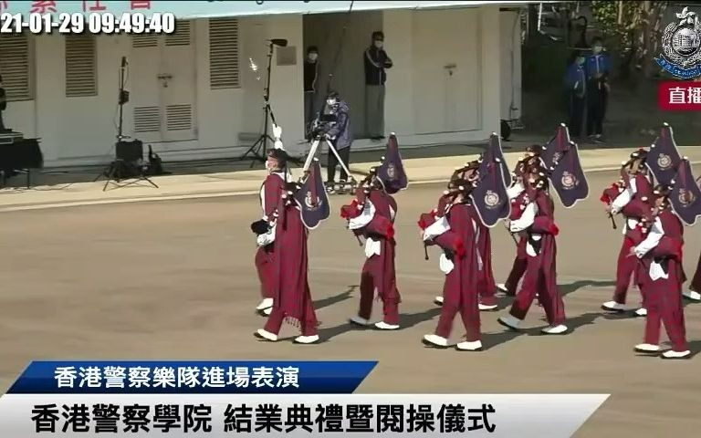 [图]香港警察学院结业典礼使用风笛演奏《茉莉花》