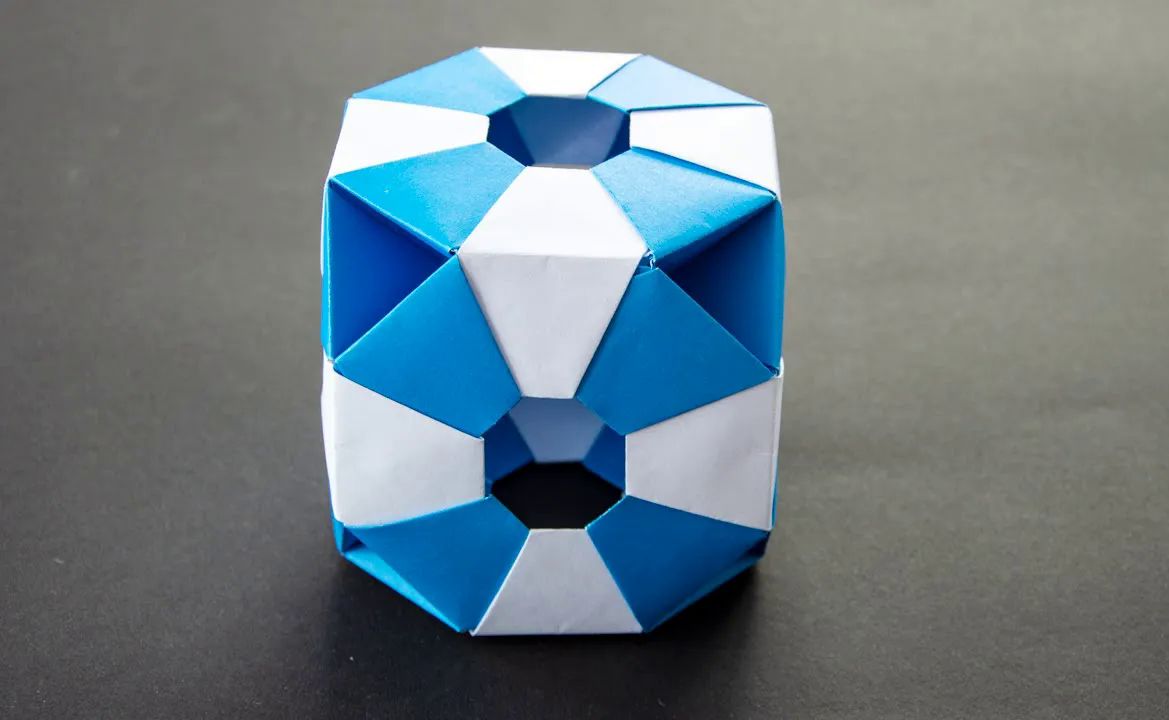 【littlepandaart】truncated hexahedron折纸花球制作教程