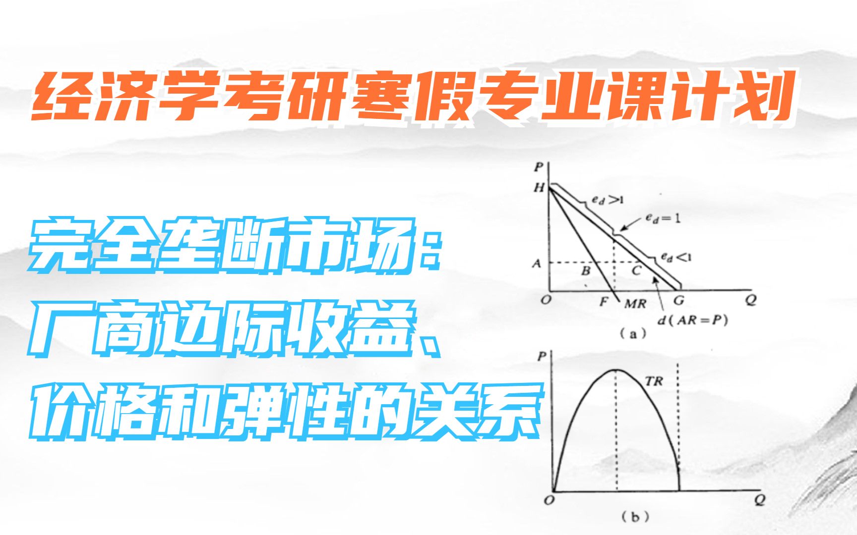 情人节来了,今天要用知识替代狗粮,请查收:完全垄断厂商的边际收益、价格和需求价格弹性关系分析!哔哩哔哩bilibili