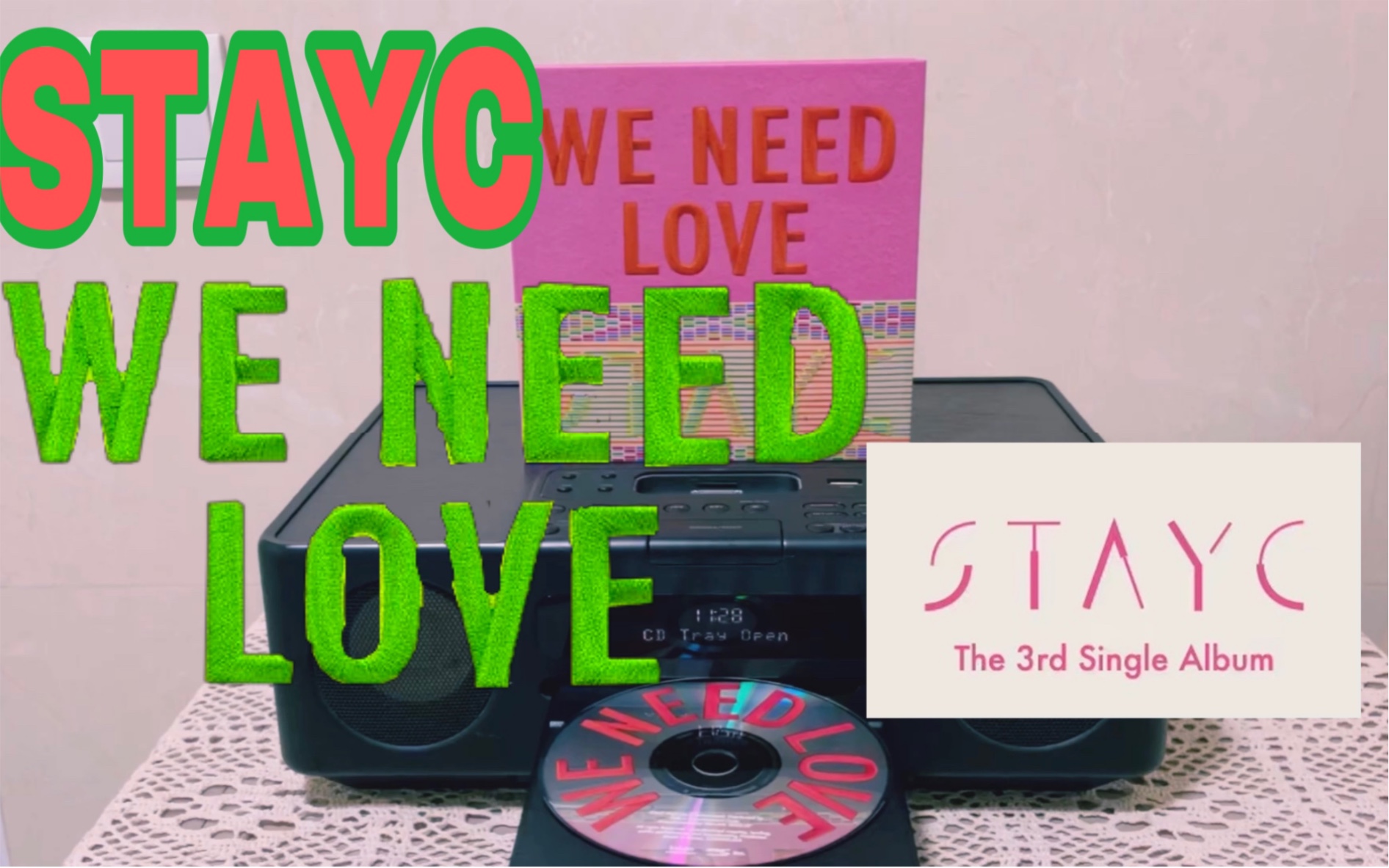 [图]新专滚碟｜[WE NEED LOVE]-STAYC第三张单曲专辑The 3rd Single Album全专CD试听｜主打曲：BEAUTIFUL MONSTER