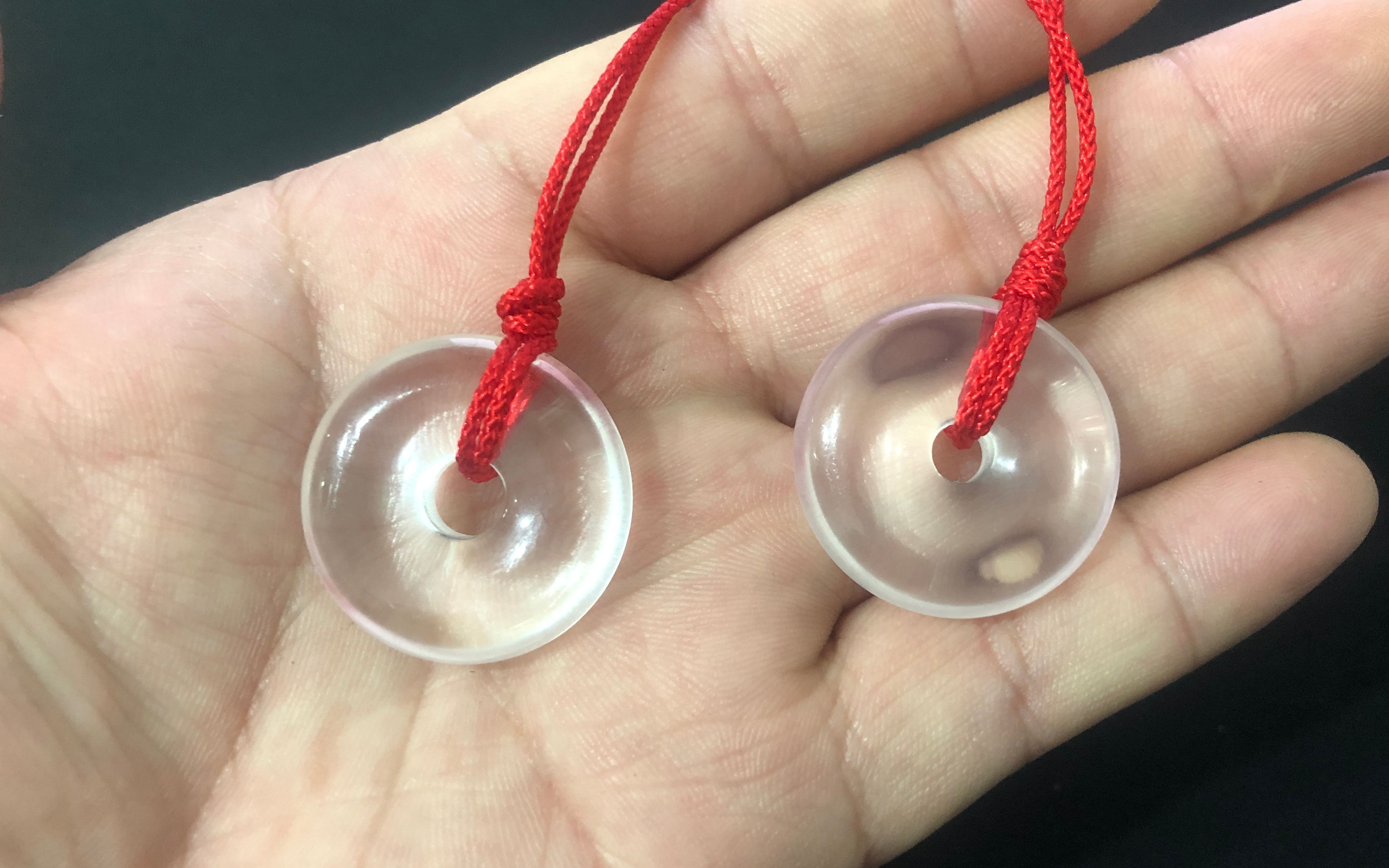 10秒完成穿水晶玉器吊坠线平安扣线举例如何穿怎么穿最快