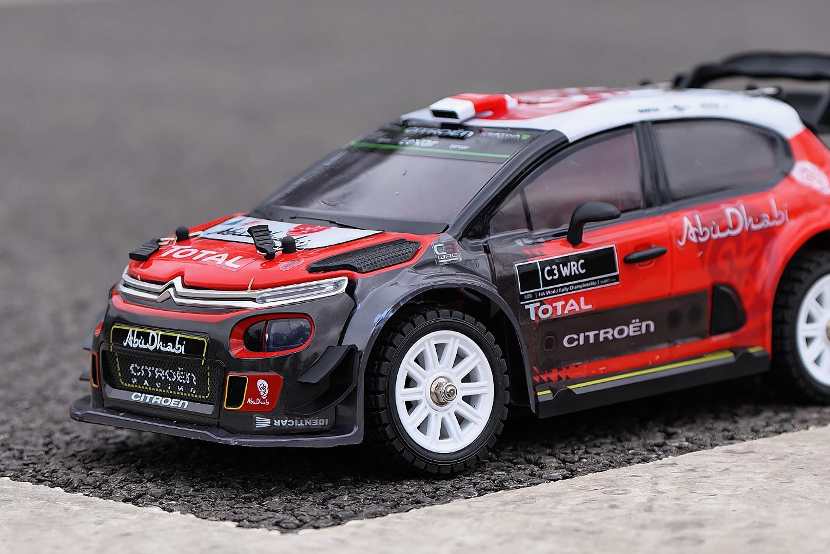 美嘉欣14303雪铁龙c3 wrc遥控拉力车高清外观