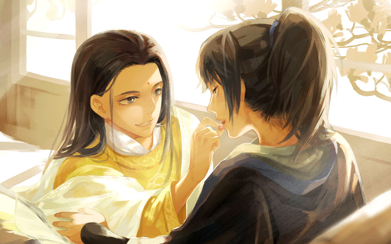 【板绘】魔道祖师 洋洋和瑶瑶!_哔哩哔哩_bilibili