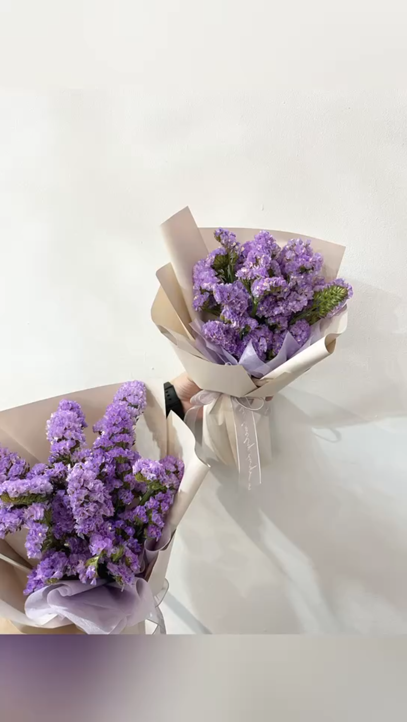 勿忘我小花束制作|不见面 常想念 好朋友不常见但要常想念