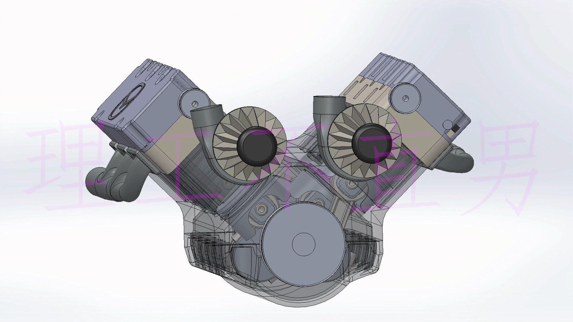 【solid works】v6发动机模型动画_哔哩哔哩 (゜-゜)つロ 干杯~-bili