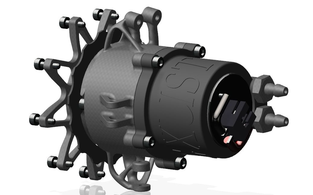 fs圈内最小的轮边电机驱动拓补立柱行星减速机构