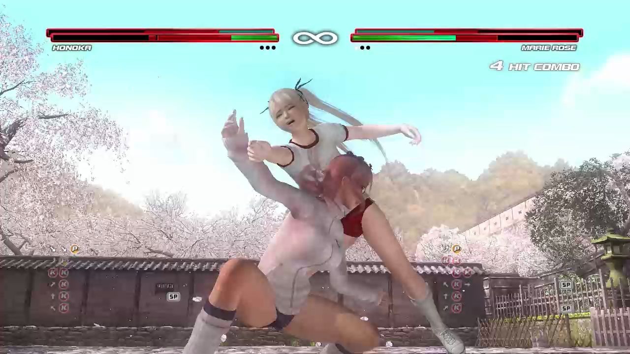 [图]DEAD OR ALIVE 5 Last Round Honoka+Marie Rose VS Marie Rose+Honoka