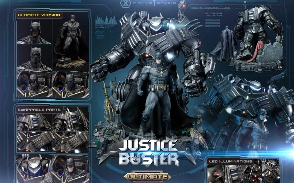 prime 1 studio p1s【正义联盟】蝙蝠侠芬里尔装甲justice buster 官