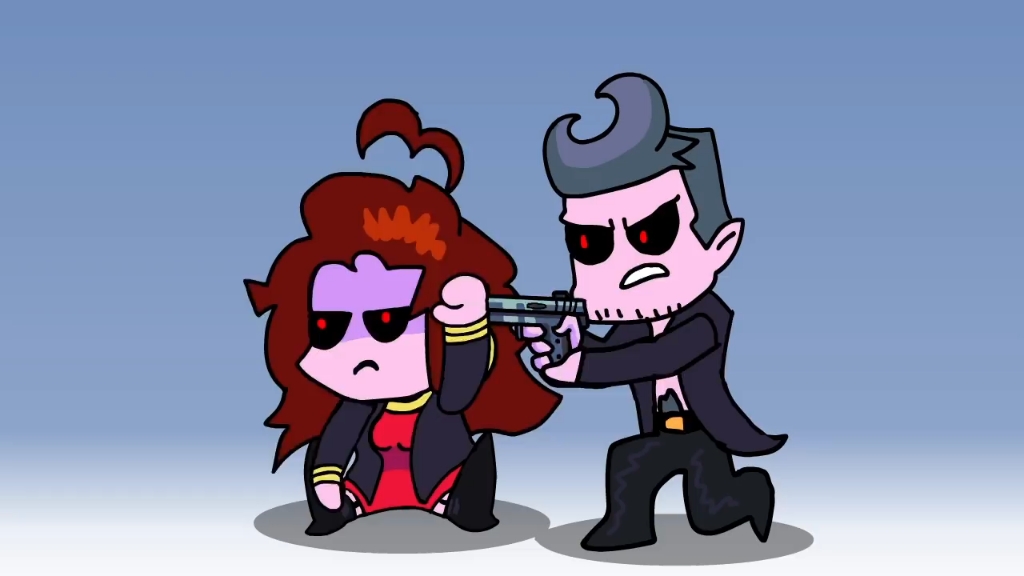 fnf vs finger || friday night funkin animation || skid and pump