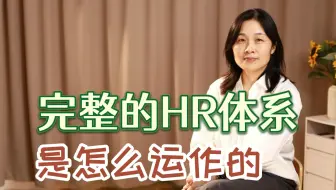 完整的人力体系是怎么运作的