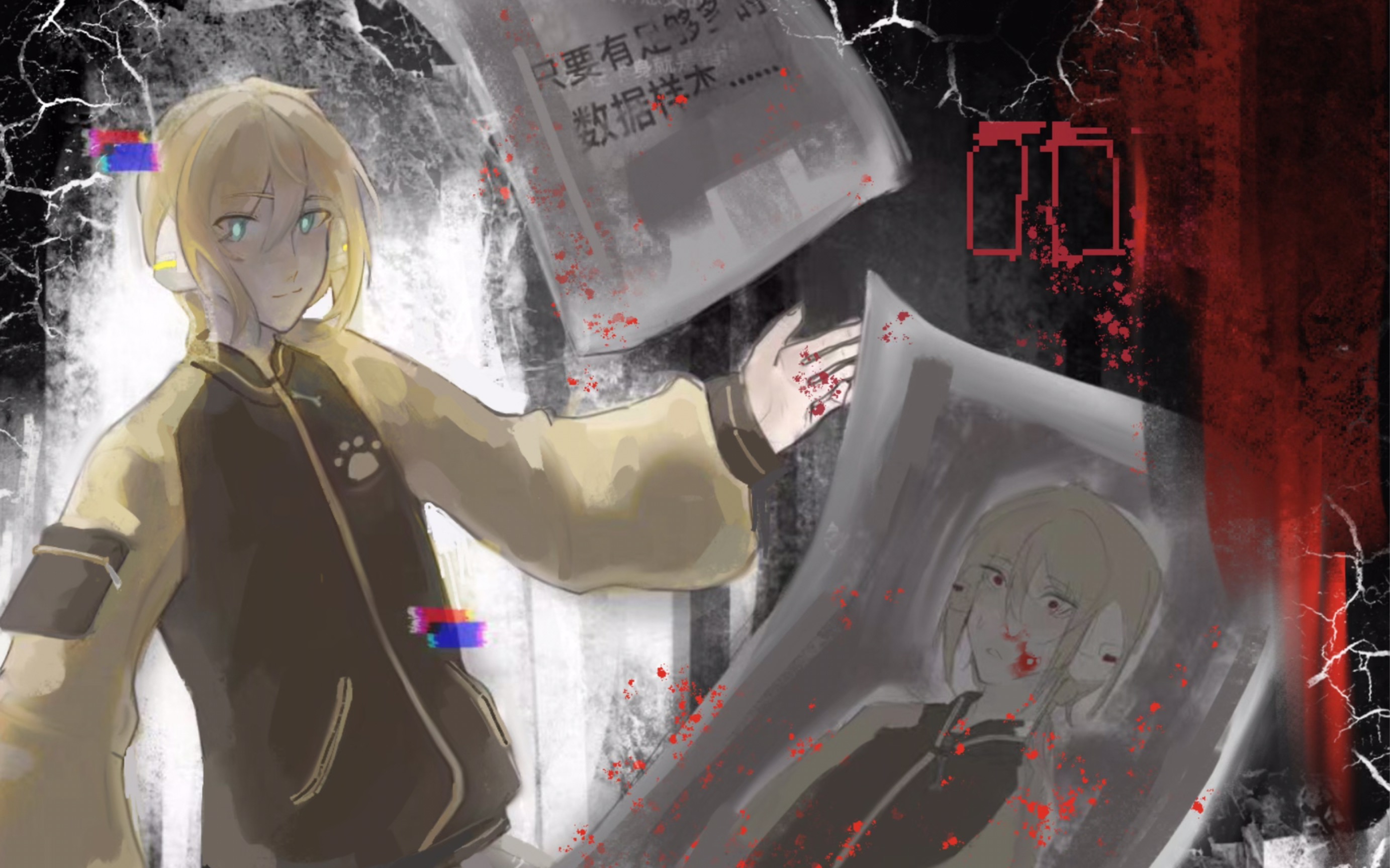 【小绿和小蓝】机器人极光绘画接龙!好玩爱玩多玩!