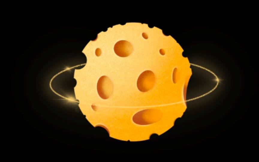 【ipad绘画】procreate零基础壁纸系列 星球壁纸系列之奶酪星球