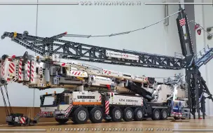 Download Video: 给你的利勃海尔LTM11200大吊加个飞臂吧，长又粗！乐高科技MOC Liebherr LTM 11200 Boom Extension