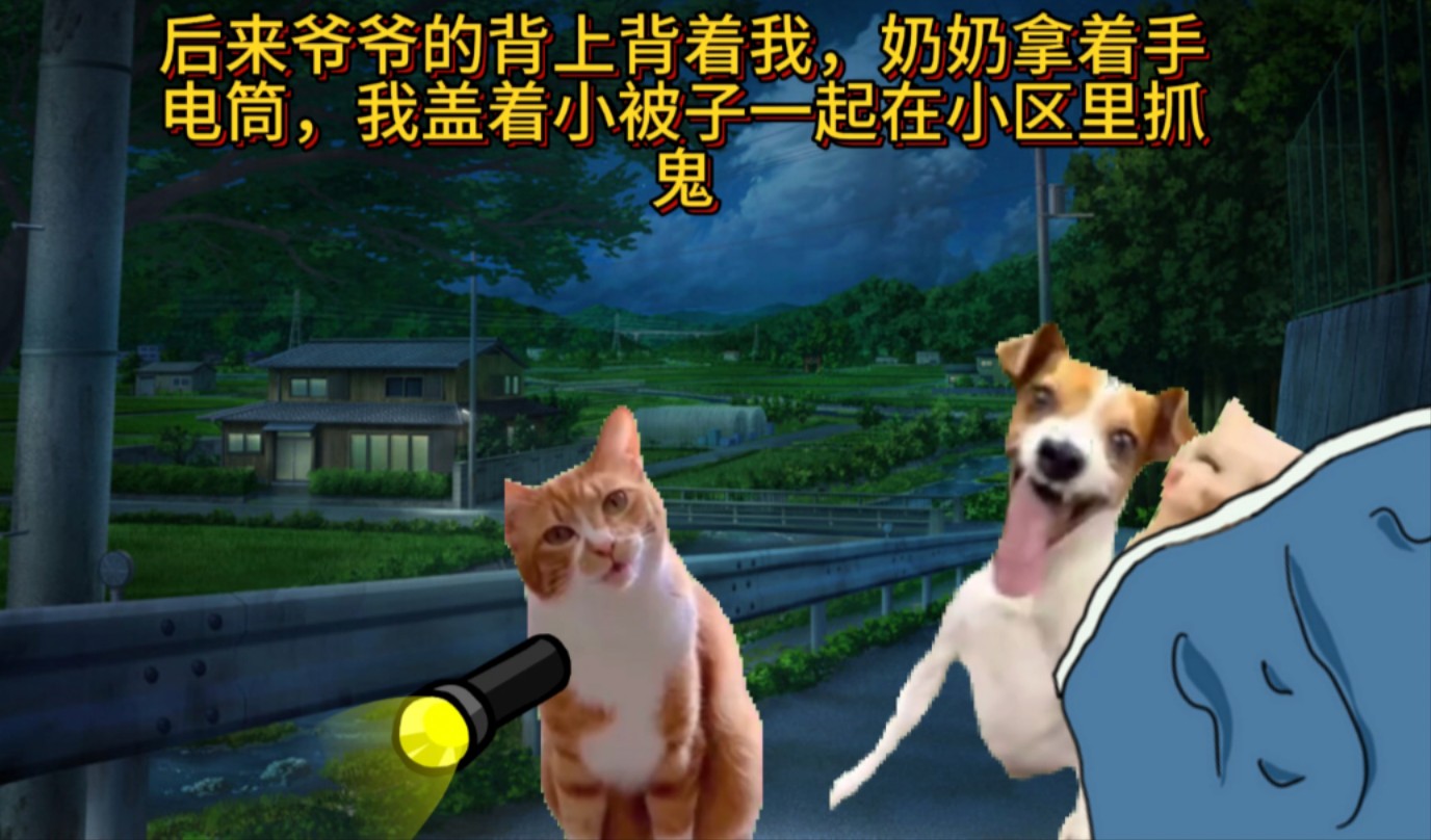 【猫meme】我的童年故事之和爷爷奶奶一起抓鬼.这是一个来自于我童年的简单又美好的小故事哔哩哔哩bilibili