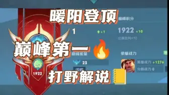 Download Video: 暖阳登顶巅峰第一，用专业的解说带你复盘职业选手的每个细节。