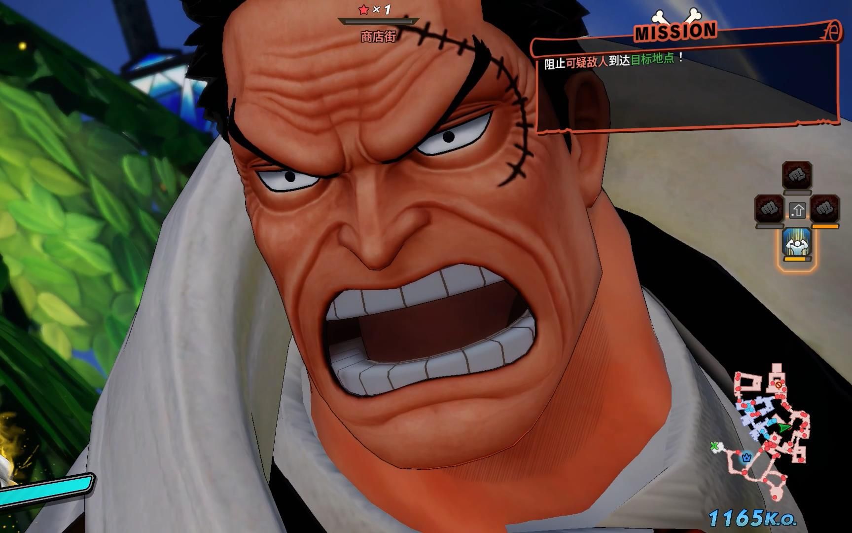 海贼无双4:加强版年轻卡普全技能展示,体术极强,就是没胡子看着好怪