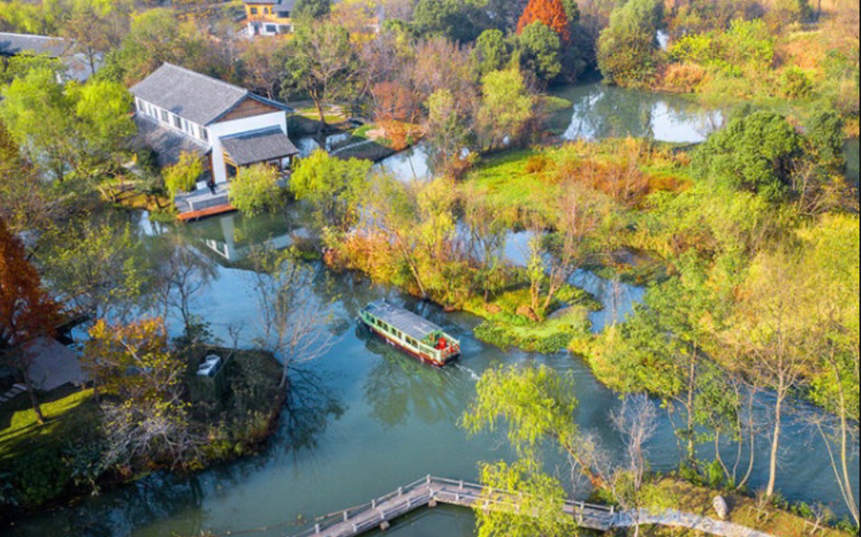 西溪湿地公园福堤青花瓷