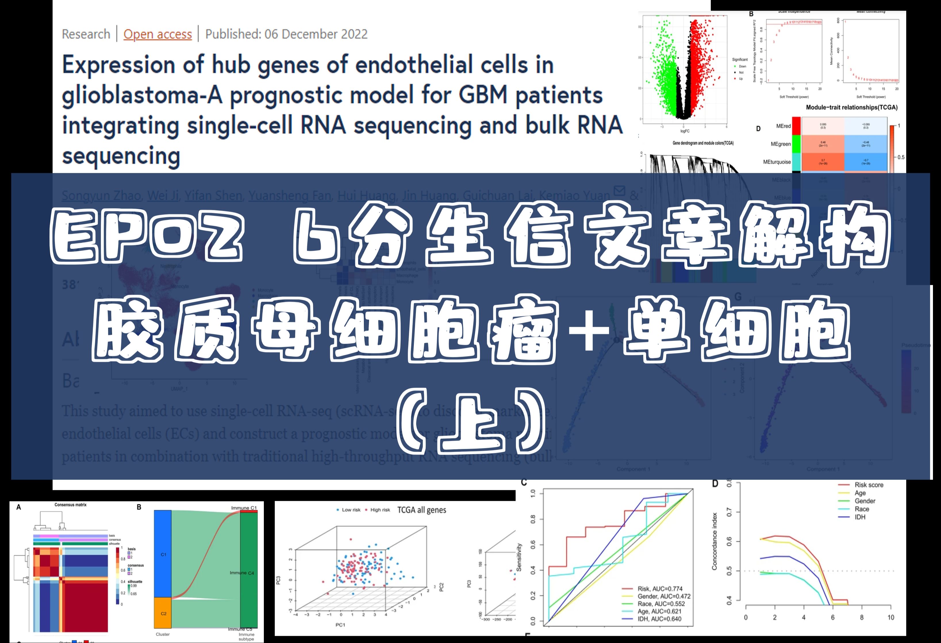 医学生信论文解构|EP021生信小白也能懂:单细胞联合bulkRNA——胶质瘤荟萃分析(上)|单细胞PCA/UMAP降维哔哩哔哩bilibili