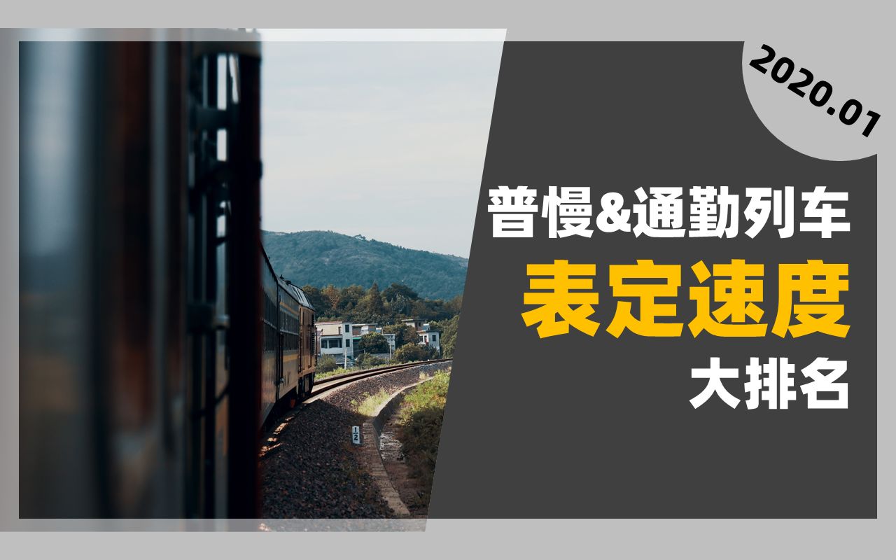 【中国铁路】汽车还比火车快(?)全国普慢&通勤列车表定运行速度排行榜哔哩哔哩bilibili