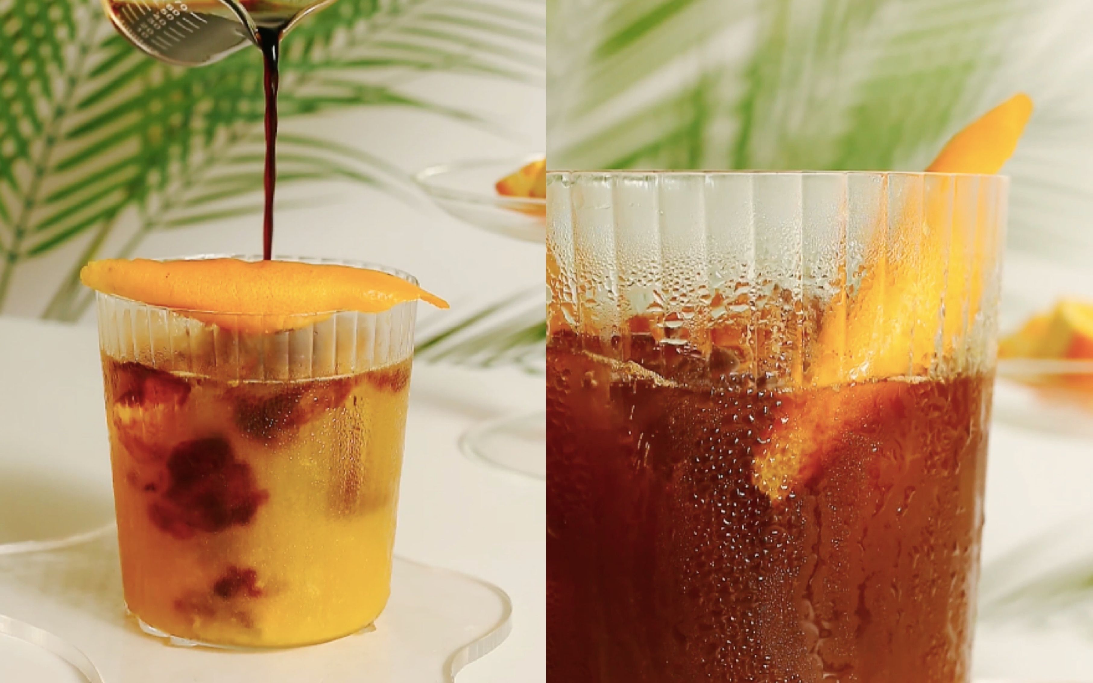 【鲜橙冰美式】超解暑水果冰咖,夏天就要喝水果咖啡_哔哩哔哩_bili