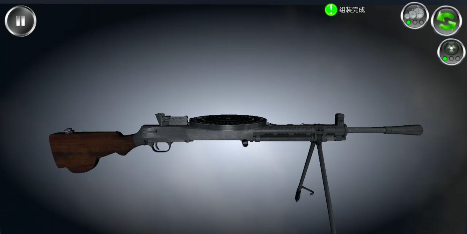 演示绰号红色唱片机dp 27轻机枪的工作原理