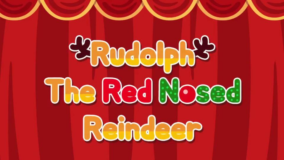 [图]英语启蒙儿歌 PRudolph the Red Nosed Reindeer 红鼻子雪鹿鲁道夫 儿歌 猫头鹰系列儿歌 26