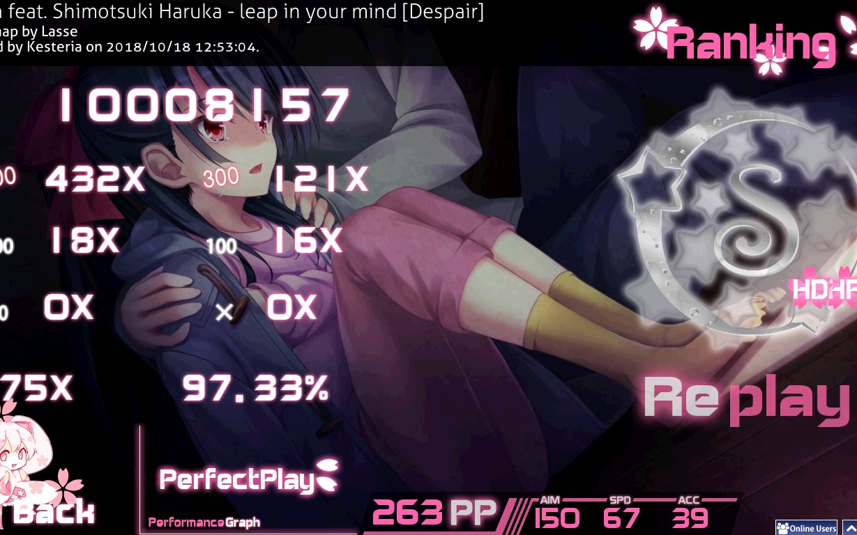 [图]【osu!】leap in your mind [Despair] solfa feat. Shimotsuki Haruka