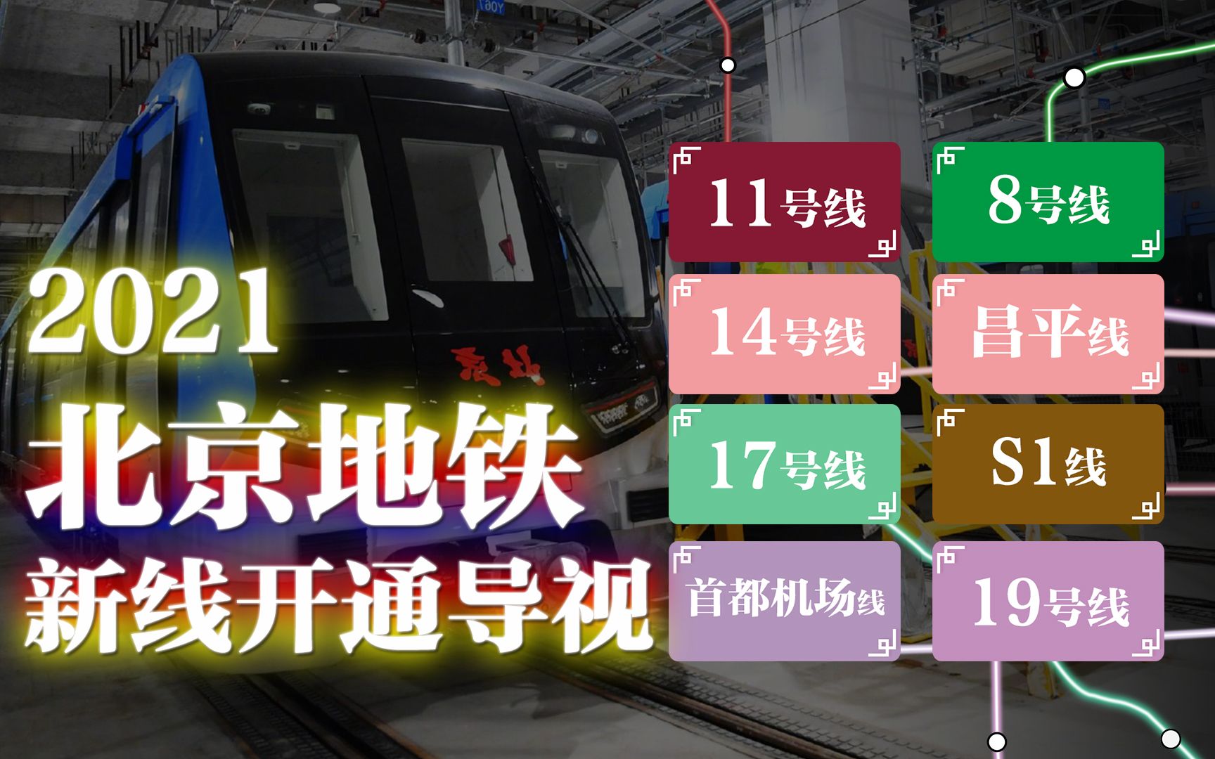 北京地鐵8條新線年底開通2021年北京地鐵新線開通導視來路不明的克斯