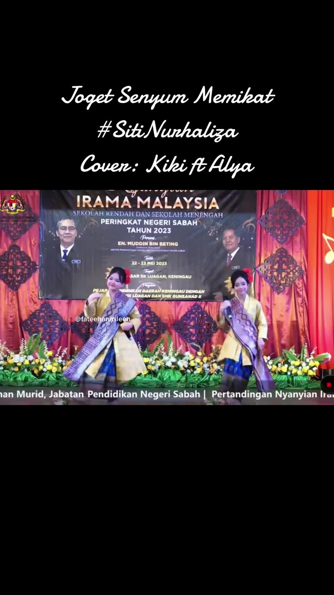 Pertandingan Nyanyian Irama马来西亚SR Peringkat Negeri Sabah 2023 (kategori duet)哔哩哔哩bilibili