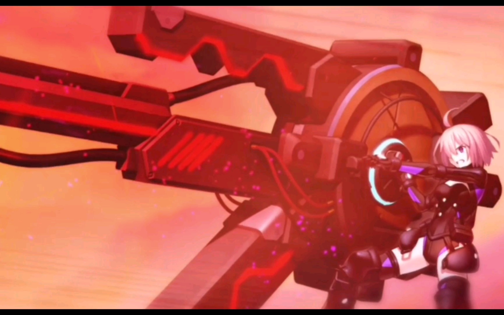 fgo2.63 玛修用黑枪一击消灭咒之灾厄神核cg动画