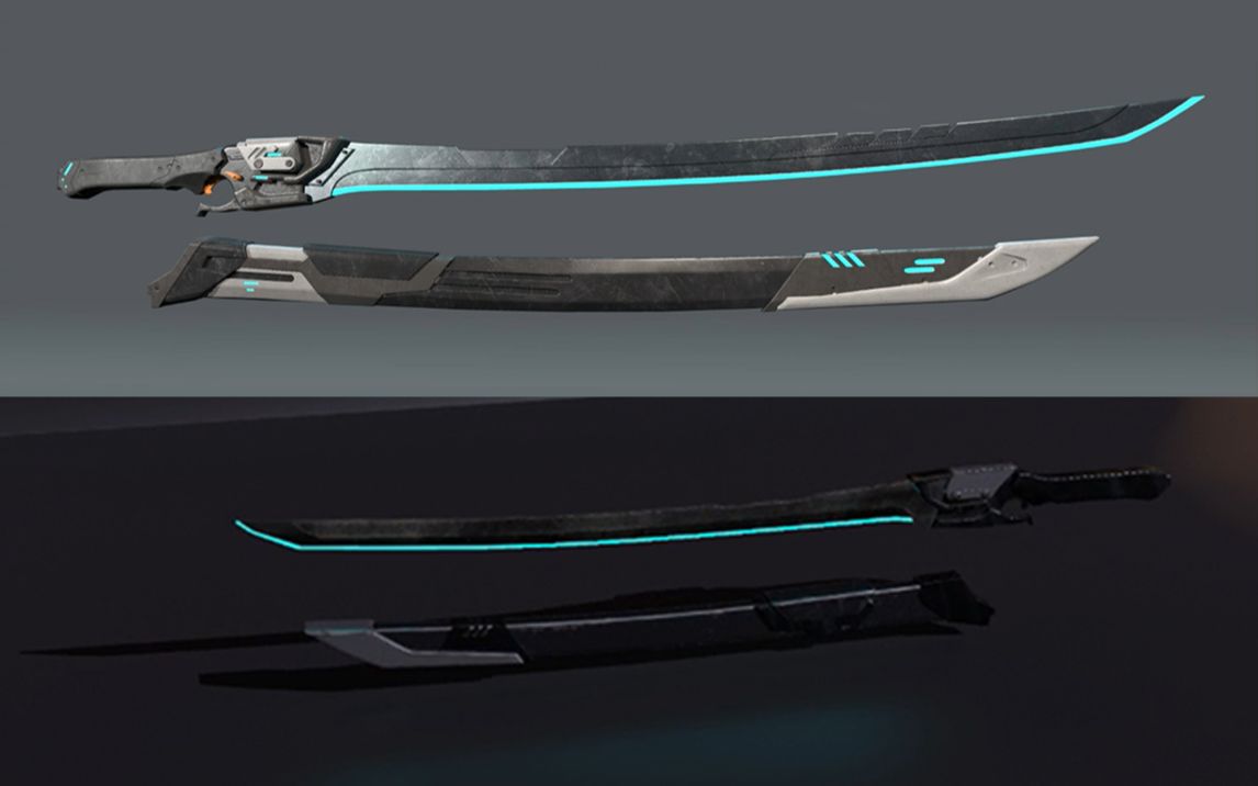 武士刀高模制作教程.3d建模基础教程_哔哩哔哩_bilibili