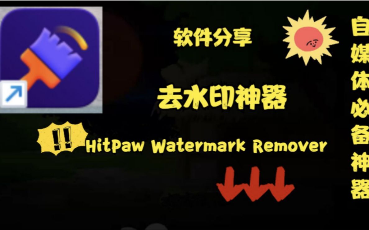 [图]软件分享：去视频水印神器HitPaw Watermark Remover